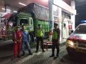 Polsek Pabean Cantikan Patroli SPBU di Malam Hari, Sampaikan Waspada Uang Palsu