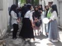 Unit Sabhara Polsek Pabean Cantikan Sampaikan Pesan Waspada 3C Ke Pengunjung Jalan Gula