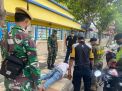 Polsek Pabean Cantikan Gelar Operasi Penertiban Masker Untuk Tekan Penyebaran Covid-19 di Jalan Stasiun Kota