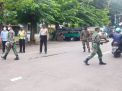 Polsek Semampir Bersama Koramil & Satpol PP Gelar Operasi Penertiban Masker di Jalan Pegirian