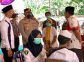 Vaksinasi Santri, Kapolres Probolinggo : Kami Targetkan Semua Santri Tervaksin