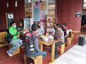 Polres Jember  dan URC Gojek Jember Gelar Aksi  Pembagian Masker, Vitamin dan Penyemprotan Desinfecktan Kepada Driver Gojek Jember