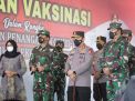 Percepatan Herd Immunity : Serbuan Vaksinasi Sasar 15.000 Warga Banyuwangi Dihadiri oleh Panglima TNI dan Kapolri