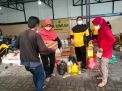 Erupsi Gunung Semeru, Polres Lumajang Kerahkan Personel Dirikan Posko dan Dapur Umum Bantu pengungsian