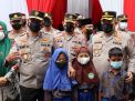 Wakapolda Jawa Timur Tinjau Vaksinasi di SDN 51 Gresik
