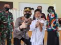 Keceriaan Anak Malang Saat Vaksin di Kunjungan Kapolres
