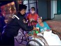 'Sahur On The Road',Sat Samapta Polres Bangkalan Gelar Patroli Sambil Berbagi Nasi