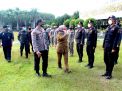 Tekan Penyebaran Covid 19, Forkopimda Lumajang Bersinergi Pimpin Apel Gelar Pasukan Pemindahan Isoman Menuju Isoter