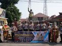 Libatkan Sosok Gajah Mada dan Tribuana Tunggadewi, Polresta Mojokerto Sosialisasikan Prokes