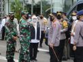 Panglima TNI dan Kapolri Mengecek Vaksinasi serta Kegiatan PPKM Darurat di Jatim