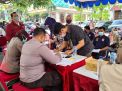 Sambut HUT Bhayangkara Ke-75, Masyarakat Antusias Pelaksanaan Vaksinasi Masal di Polrestabes Surabaya