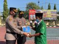 Secara Simbolis, Kapolres Probolinggo Serahkan Bansos Beras kepada Ansor dan Banser