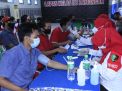 Polres Lamongan jalin kalaborasi dengan Lapas kelas IIb Kabupaten Lamongan dalam kegiatan Vaksinasi