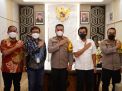 KAPOLRES TANJUNG PERAK TERIMA KUNJUNGAN SINERGITAS KOMISARIS PT. PELINDO TERMINAL PETI KEMAS