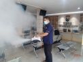 Cegah Penyebaran Covid-19, Urkes Polres Pelabuhan Tanjung Perak Gelar Fogging Desinfektan di Mako