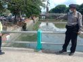 Polsek Pabean Cantikan Cek Ketinggain Debit Air Sungai Kalimas, Kondisi Normal dan Tidak Ada Potensi Banjir