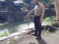 Polsek Semampir Lakukan Pengecekan Sungai Pegirian, Ketinggian Terpantau Normal