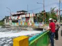 Polsek Kenjeran Cek Ketinggian Debit Air Antisipasi Potensi Banjir