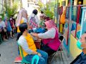 Polsek Krembangan Pantau Jalannya Vaksinasi, Pastikan Berjalan Aman dan Lancar