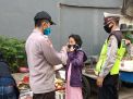 Polsek Krembangan Laksanakan Operasi Penertiban Masker di Pasar Kalianak Timur