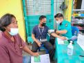 Polsek Semampir Lakukan Pengamanan Kegiatan Vaksinasi Door To Door Di Jalan Tenggumung