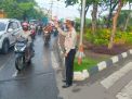 Polsek Asemrowo Lakukan Giat Pemantauan Lalu Lintas, Antisipasi Adanya Kemacetan
