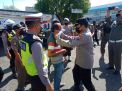 Polers Pelabuhan Tanjung Perak Laksanakan Operasi Protokol Kesehatan di Terminal Penyebrangan Ujung