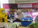 Polsek Asemrowo Kawal Jalannya Vaksinasi Untuk Masyarakat Umum, Pastikan Berjalan Kondusif