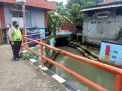 Polsek Krembangan Cek Debit Pompa Air Tanjunh Sadari, Waspada Adanya Kenaikan Air