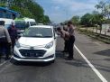 Polres Pelabuhan Tanjung Perak Gelar Operasi Yustisi Protokol Kesehatan di Pintu Masuk Tol Dupak