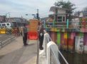 Polsek Kenjeran Pantau Ketinggian Air Sungai Jembatan Suroboyo, Situasi Dalam Kondisi Normal