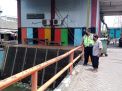 Polsek Krembangan Pantau Ketinggian Debit Air Tanjung Sadari, Terpantau Masih Dalam Batas Normal