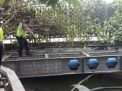 Polsek Semampir Cek Debit Air Sungai Pegirian Secara Berkala, Antisipasi Adanya Kenaikan Tinggi Air Sungai