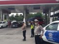 Polsek Krembangan Cek Situasi SPBU, Pastikan Kondisi Aman Terkendali