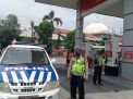 Polsek Semampir Laksanakan Patroli Kewilayahan di SPBU Iskandar Muda, Antisipasi Antrian Meluber