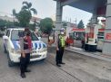 Polsek Semampir Lakukan Patroli di SPBU, Ingatkan Masyarakat Untuk Selalu Waspada