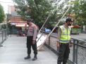 Polsek Semampir Lakukan Pemantauan di Jembatan Religi Ampel Antisipasi Adanya Tindak 3C