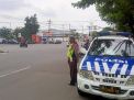 Antisipasi Adanya Kemacetan, Personil Polsek Krembangan Rutin Lakukan Patroli Lalu Lintas
