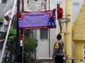 Polsek Krembangan Pasang Banner Himbauan Kamtibmas, Harap Warga Untuk Selalu Waspada