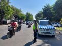 Polsek Pabean Cantikan Laksanakan Pemantauan Arus Lalu Lintas Jalan Stasiun Kota, Terpantau Tidak Ada Kemacetan