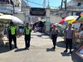 Polsek Semampir Laksanakan Patroli Keamanan di Pintu Religi Ampel, Sampaikan Pesan Keamanan Kamtibmas