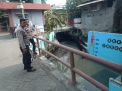 Polsek Krembangan Lakukan Patroli Debit Air Sungai Tanjung Sadari, Kondisi Aman dari Potensi Banjir