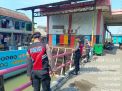 Unit Raimas Sat Samapta Polres Pelabuhan Tanjung Perak Antisipasi Pasang Air Laut dengan Pengecekan Debit Air di Rumah Pompa Kalimas