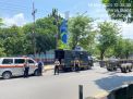 Satuan Samapta Polres Pelabuhan Tanjung Perak Jaga Ketertiban Rekapitulasi Suara Pemilu 2024