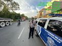Polsek Pabean Cantikan Patroli Keamanan Lalu Lintas di Jalan Perak Timur: Arus Lancar, Situasi Aman dan Kondusif