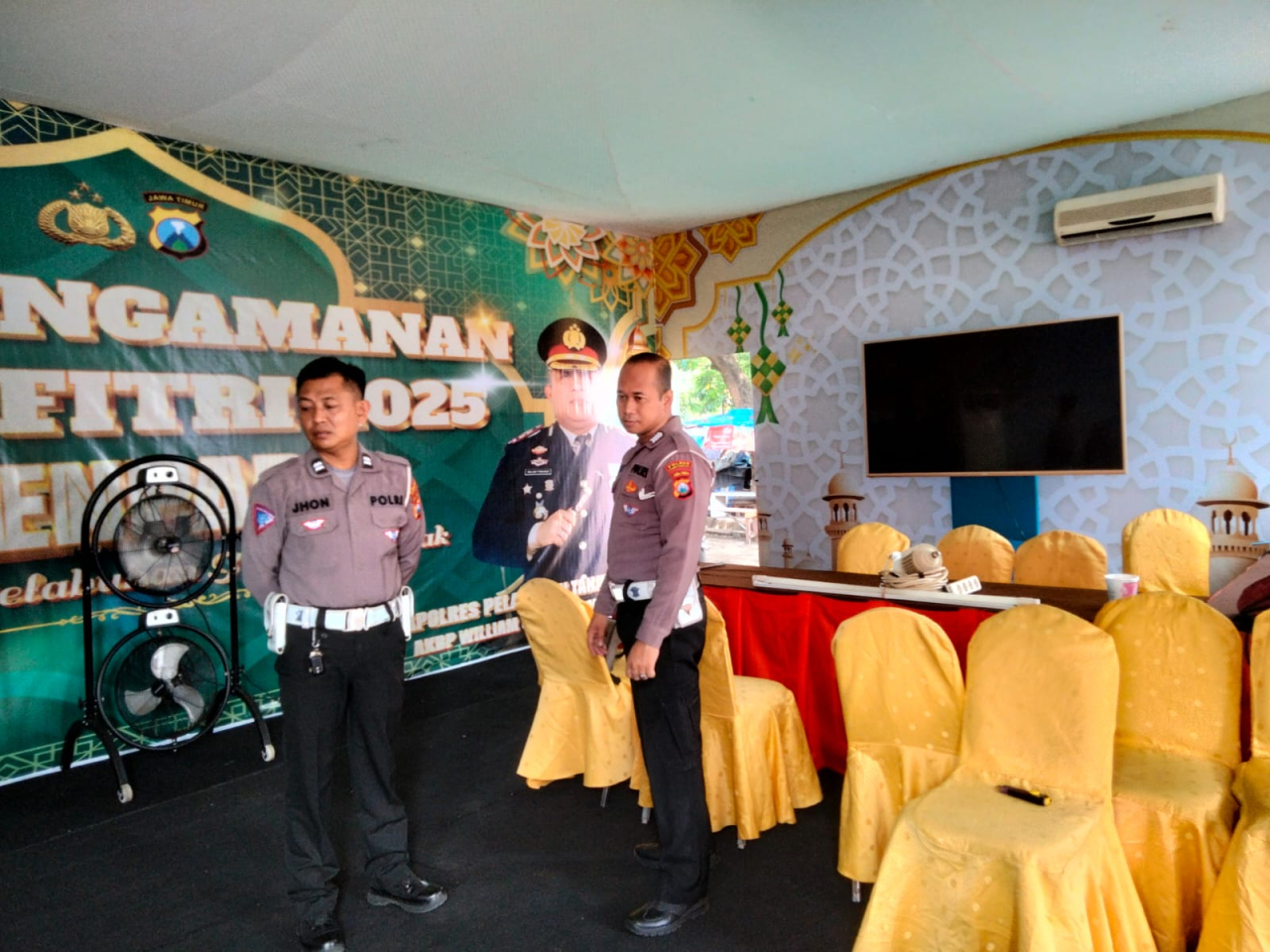 Patroli KRYD Personil Pos Pam Kenpark Antisipasi 3C di Pintu Keluar Jembatan Suroboyo
