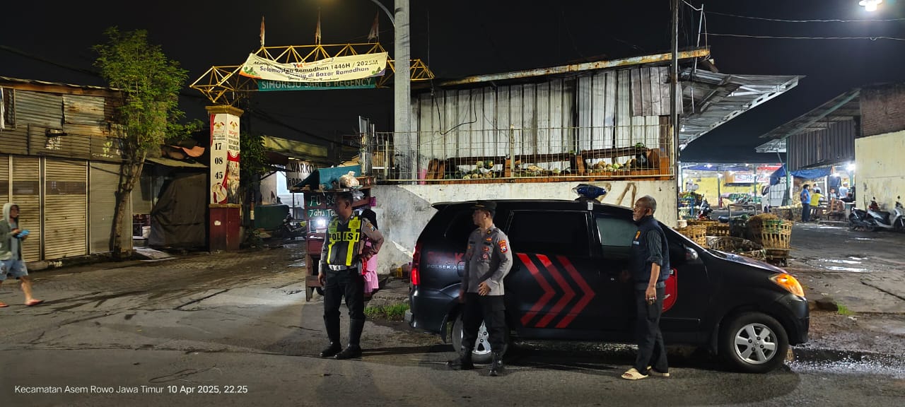 Polsek Asemrowo Gelar Patroli Mobile Antisipasi 3C dan Tawuran Remaja di Wilayah Tambak Mayor