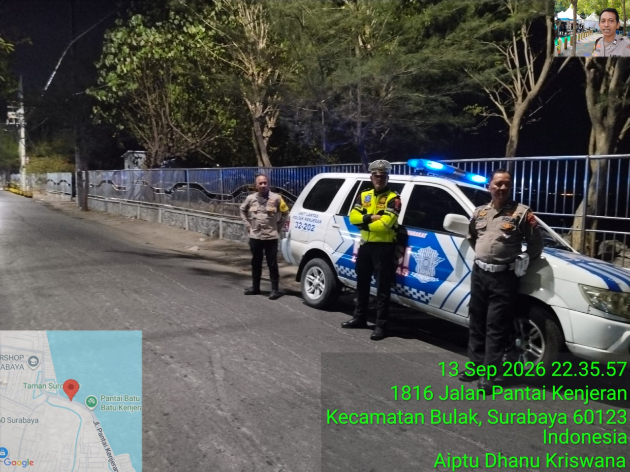 Polsek Kenjeran Patroli di SIB Batu-Batu dan Wilayah Bulak, Antisipasi 3C serta Tawuran