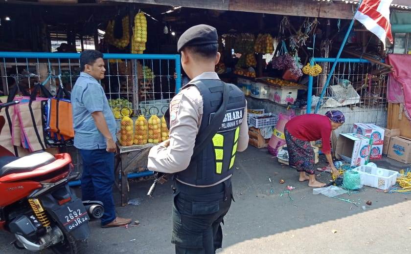 Satsabhara Polres Tanjung Perak Gelar Patroli Bersama Sekuriti Pelindo, Antisipasi Parkir Liar