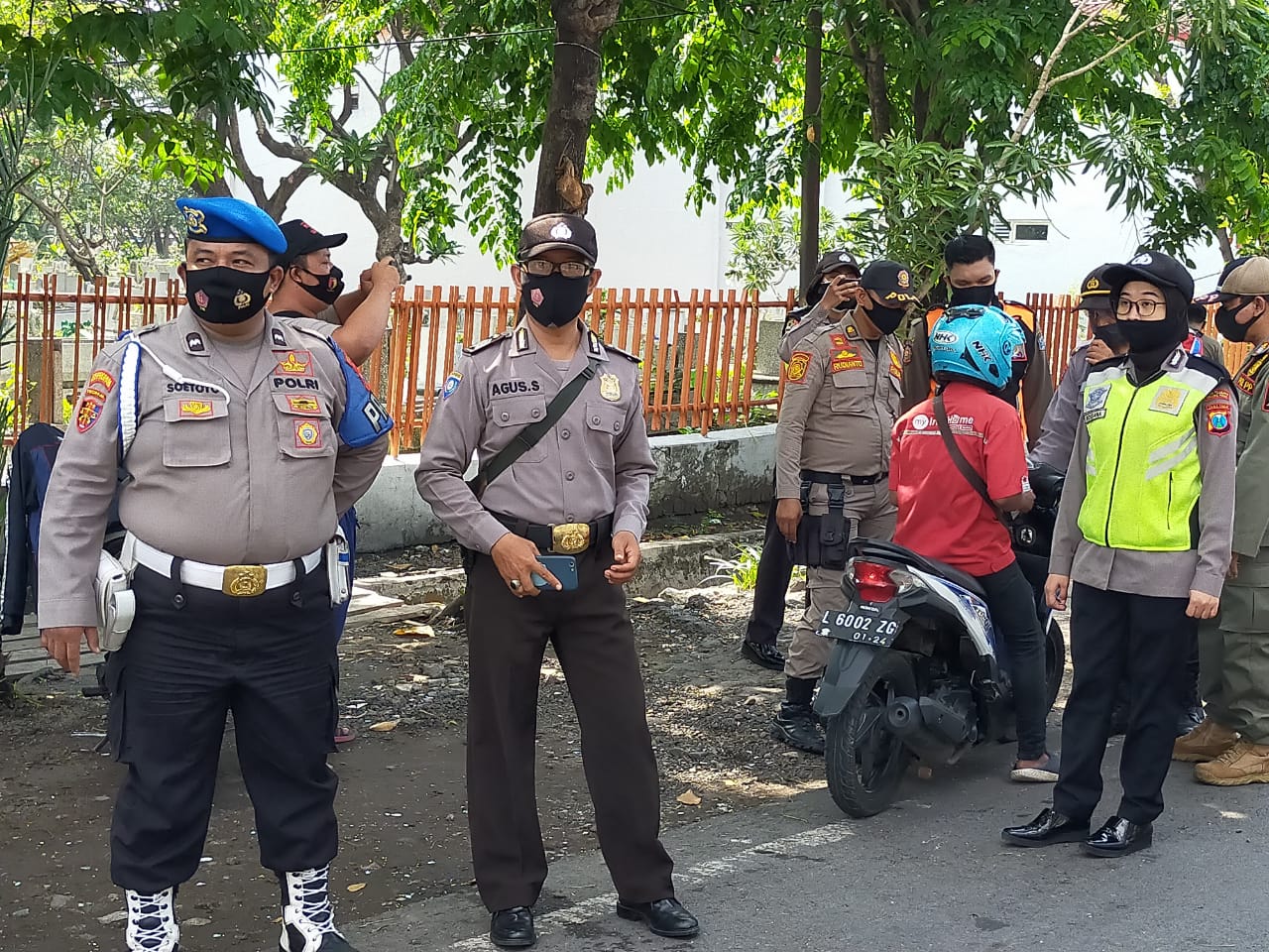 Polres Tanjung Perak Laksanakan Operasi Penertiban Masker, Tekan Penyebaran Covid-19
